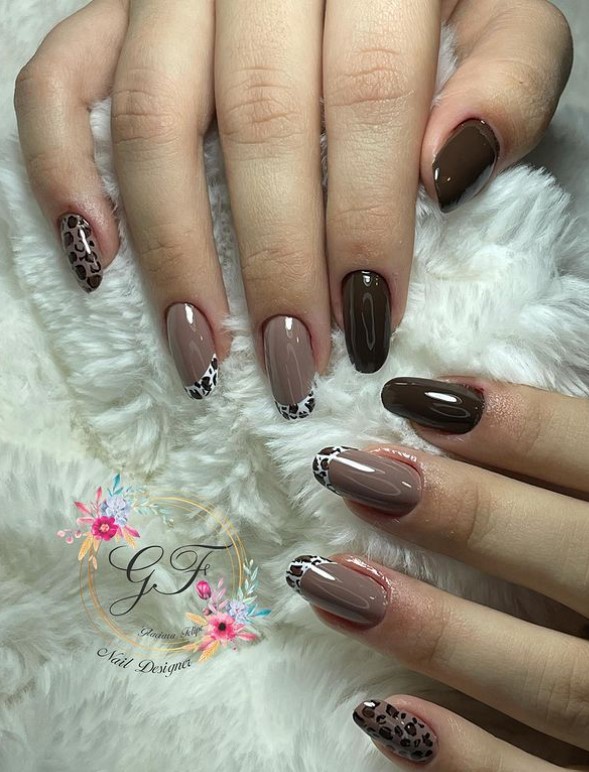 unhas decoradas animal print