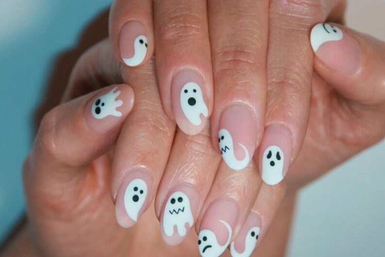 unhas decoradas halloween