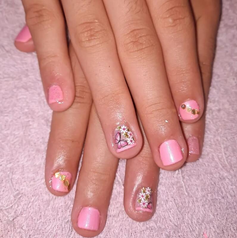 unhas decoradas infantis