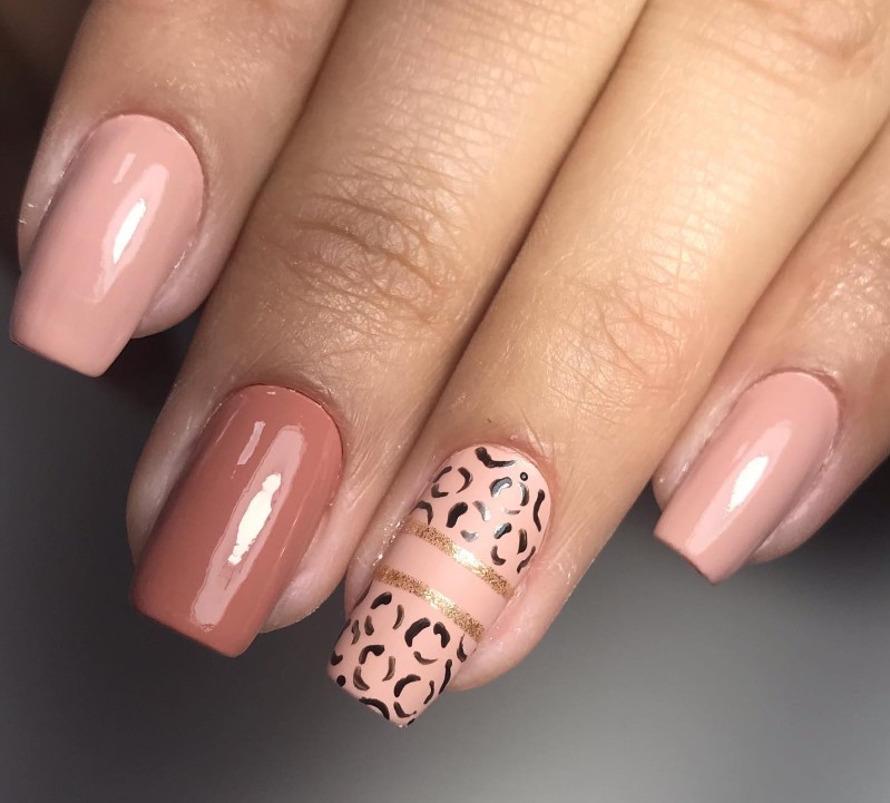 unhas decoradas animal print