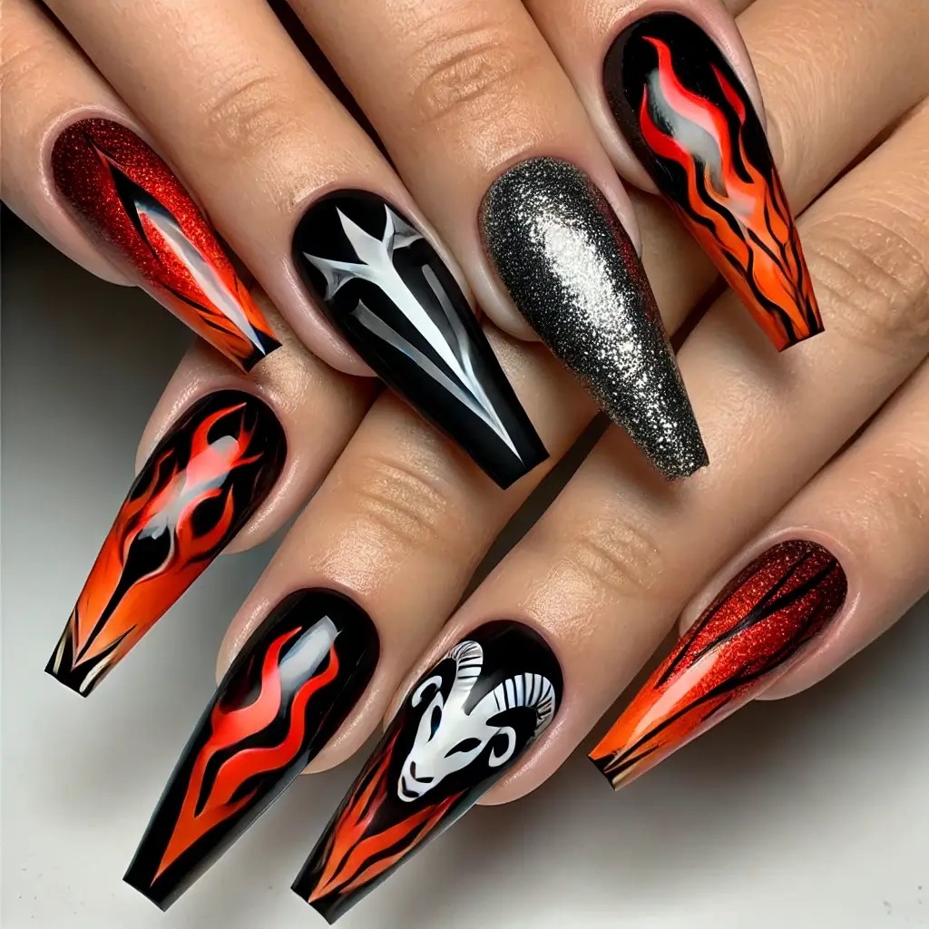 unhas decoradas para cada signo
