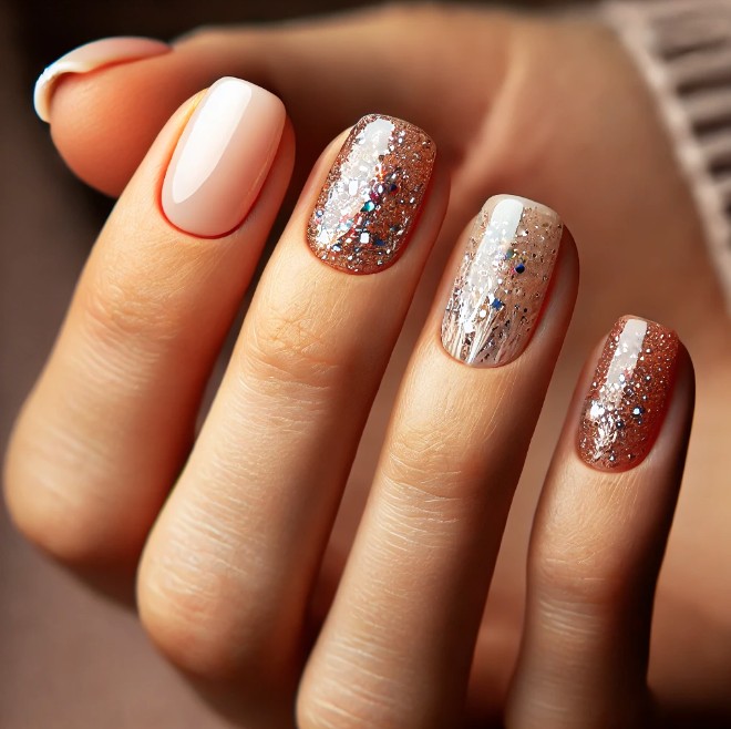 unhas decoradas glitter