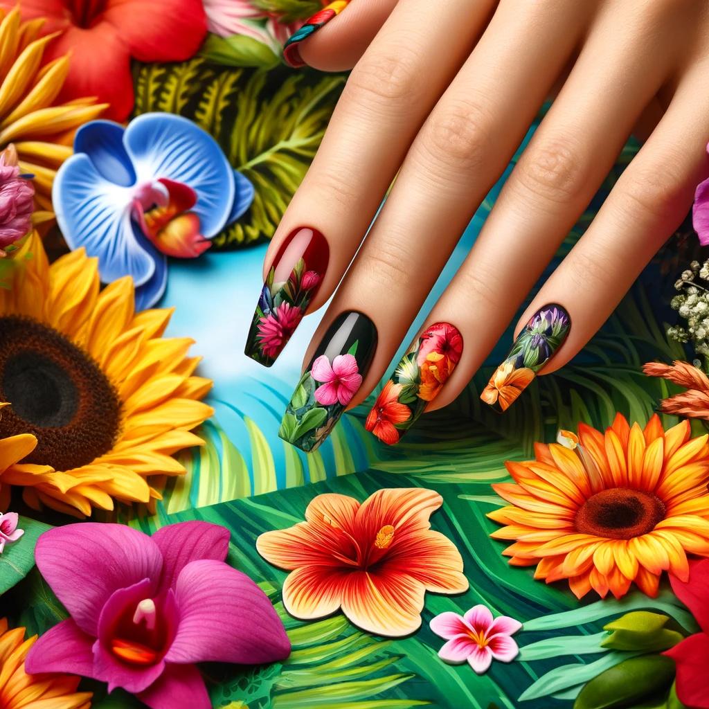 unhas decoradas verão