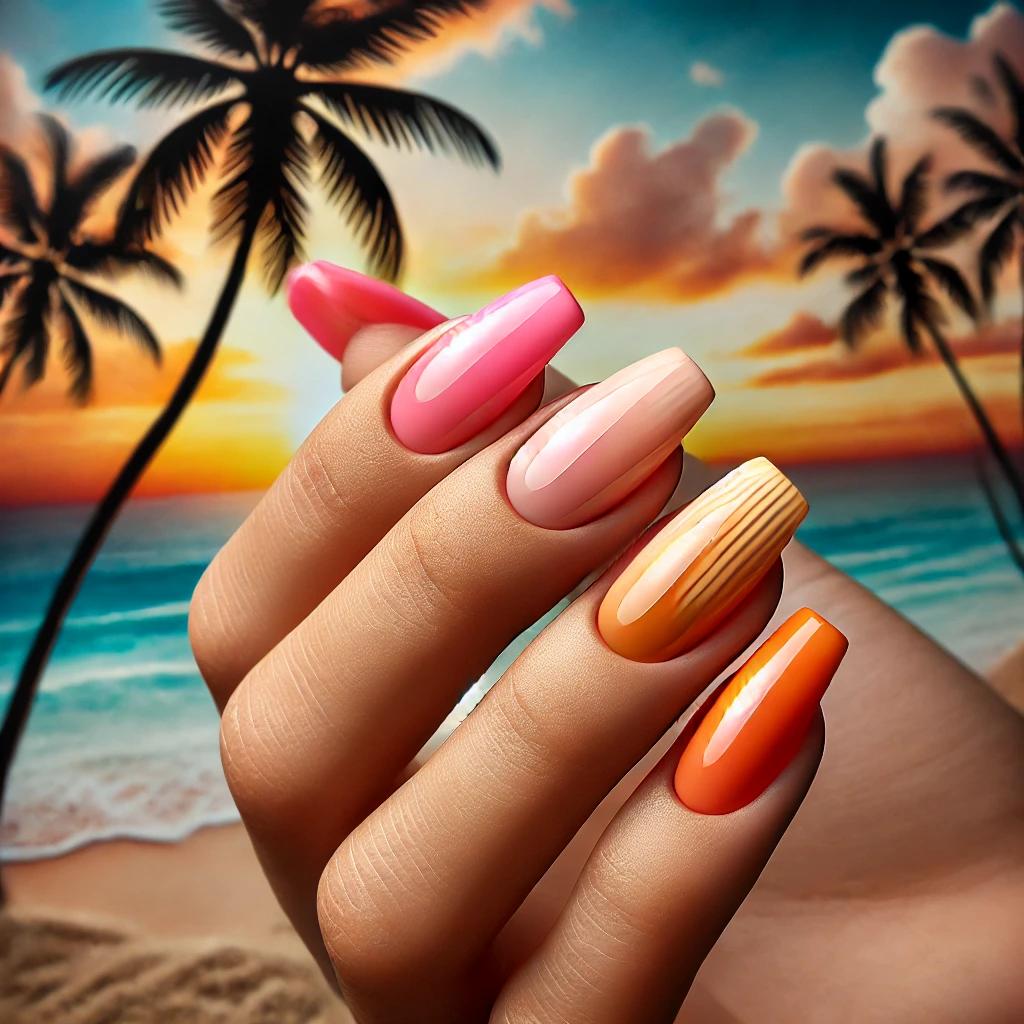 unhas decoradas verão