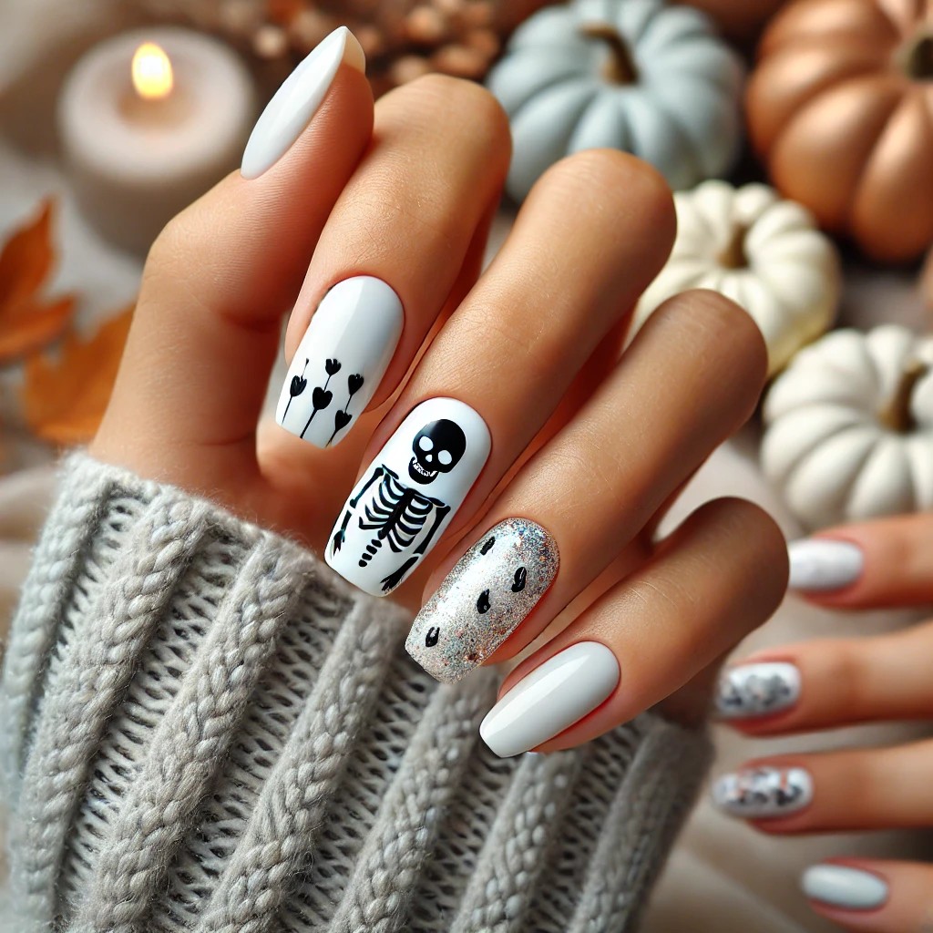 unhas decoradas halloween