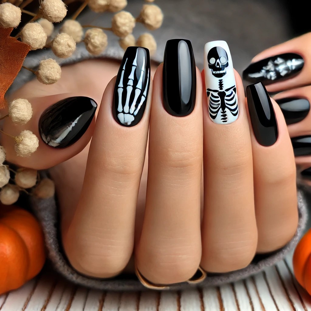 unhas decoradas halloween