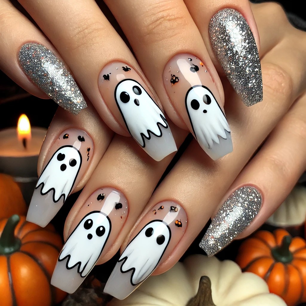 unhas decoradas halloween