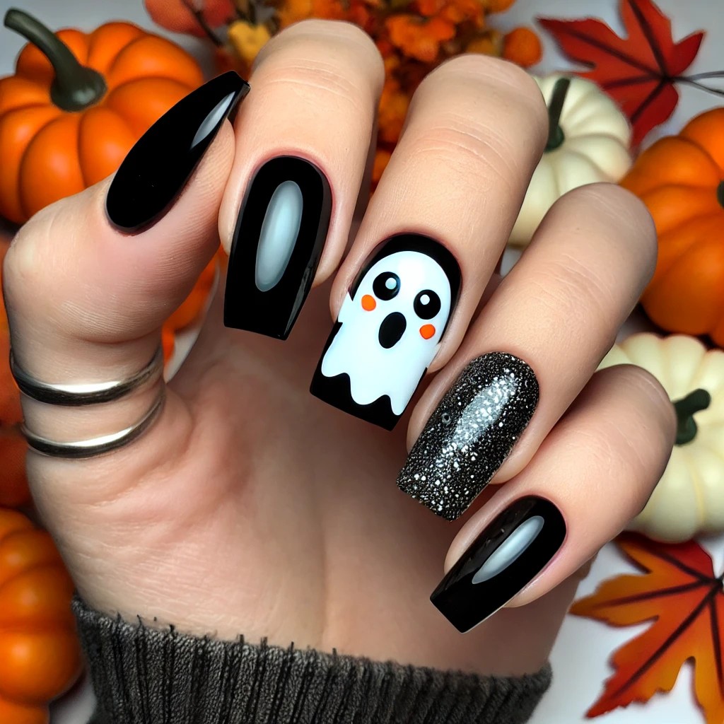 unhas decoradas halloween