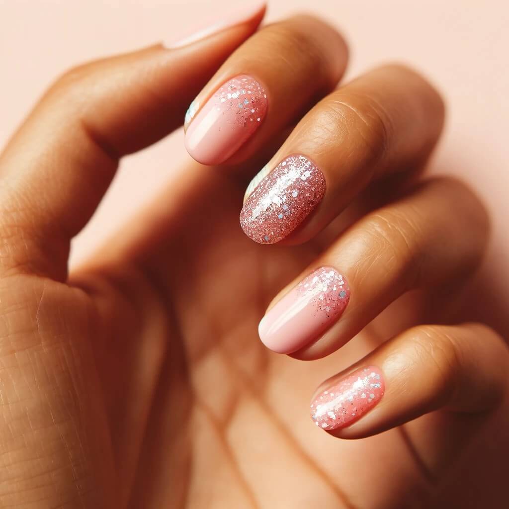 unhas decoradas rosa