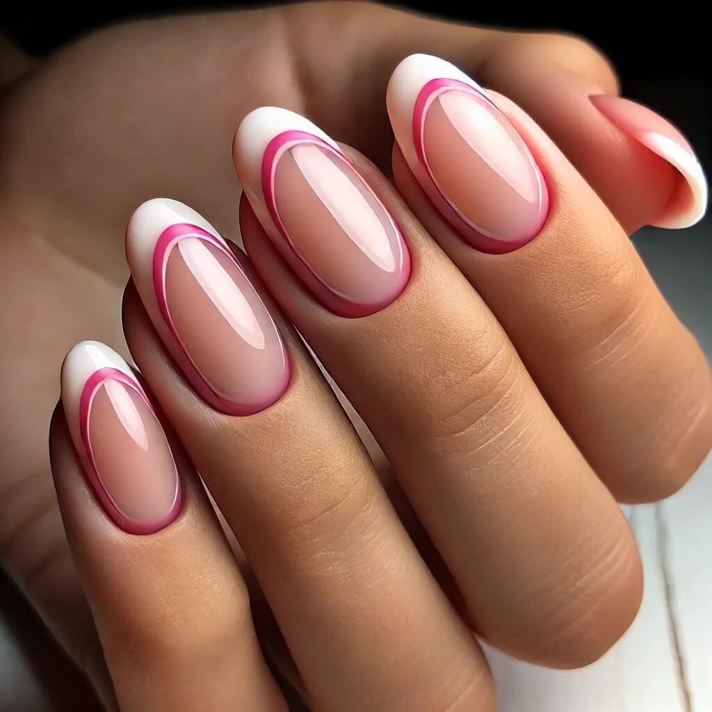 unhas decoradas rosa