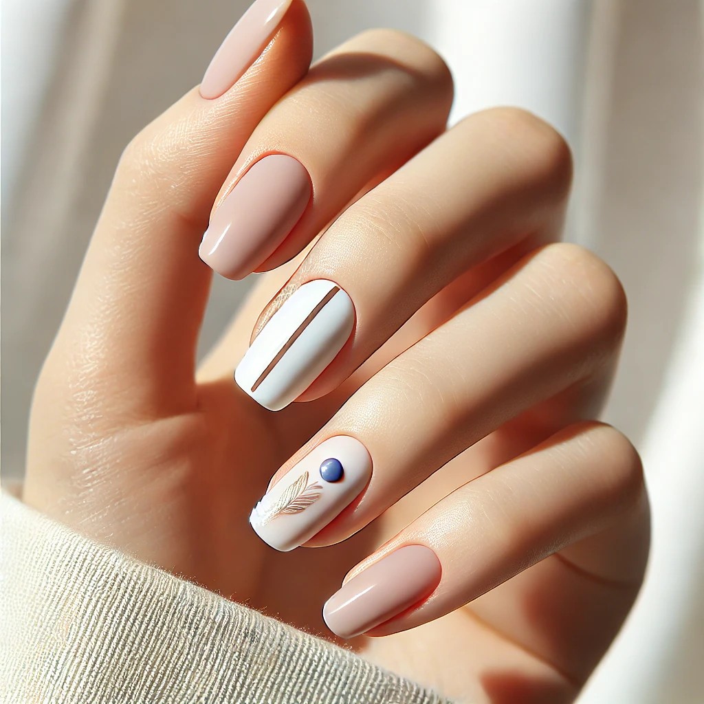 unhas decoradas minimalistas